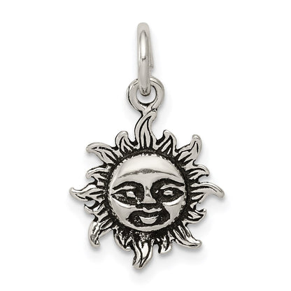Sterlingsilber Antikisiert Sonne Charm