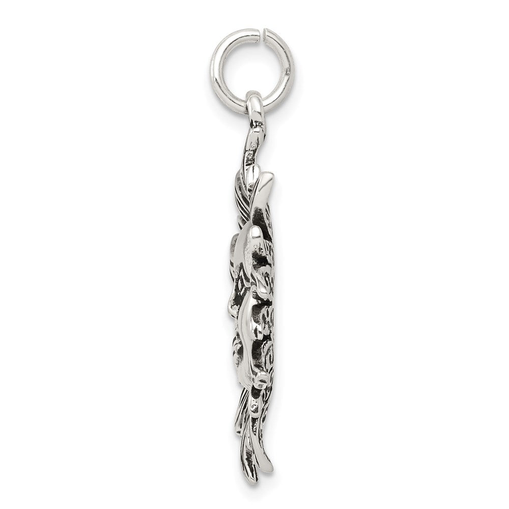 Sterlingsilber Antikisiert Sonne Charm
