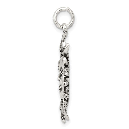 Sterlingsilber Antikisiert Sonne Charm