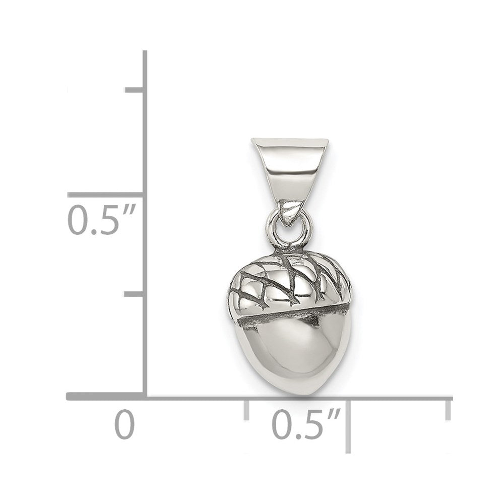 Sterlingsilber Antikisiert Acorn Anhänger