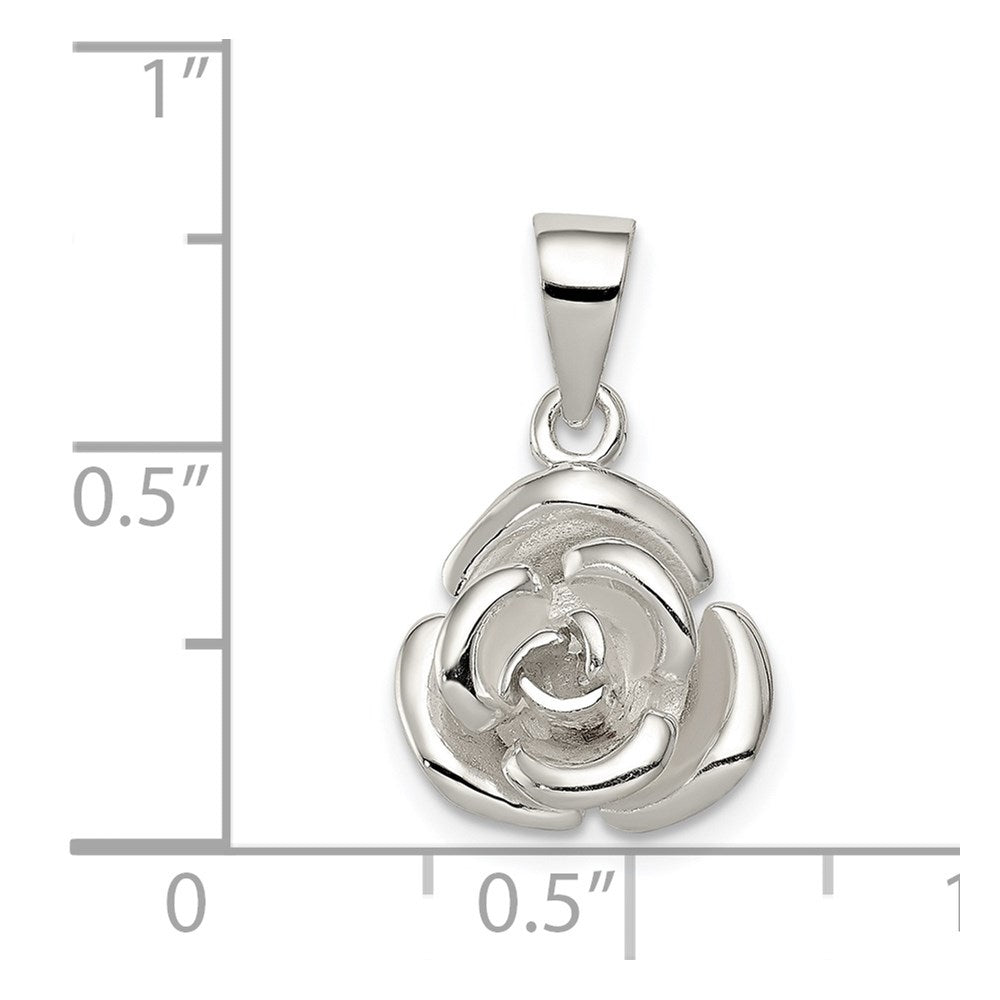 Sterlingsilber Rose Anhänger
