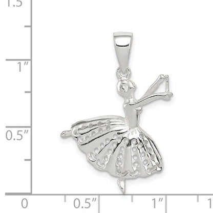 Sterlingsilber Poliert Ballerina Anhänger