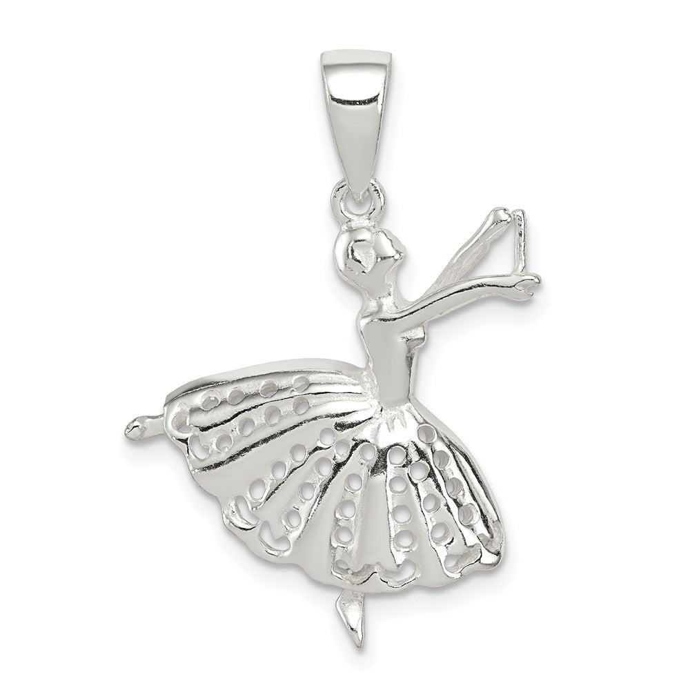 Sterlingsilber Poliert Ballerina Anhänger