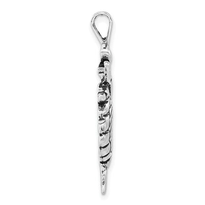 Sterlingsilber Poliert & Antikisiert Ballerina Charm