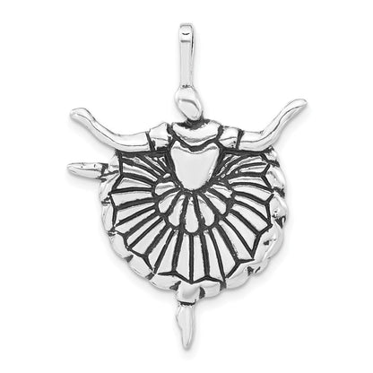 Sterlingsilber Poliert & Antikisiert Ballerina Charm