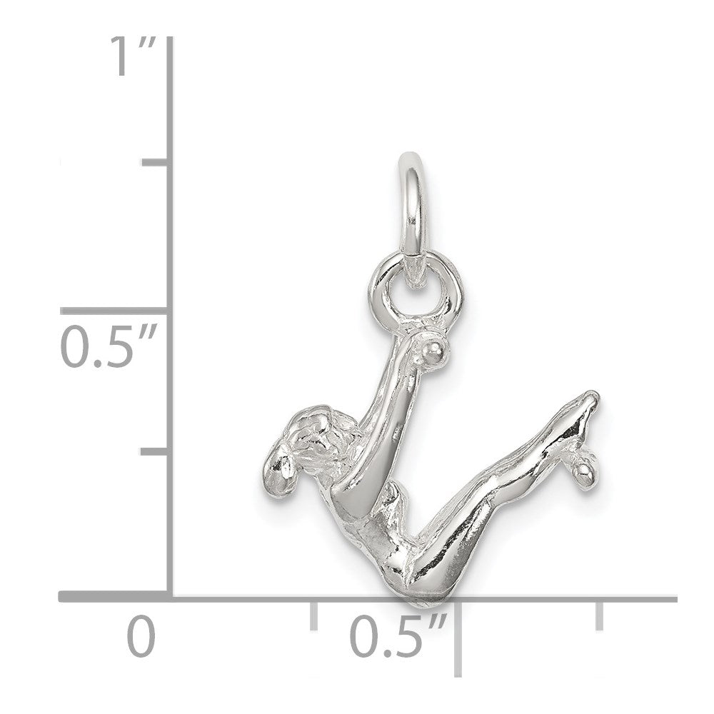Sterlingsilber Gymnast Charm