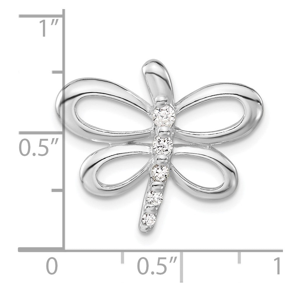 Sterlingsilber Zirkonia Libelle Anhänger