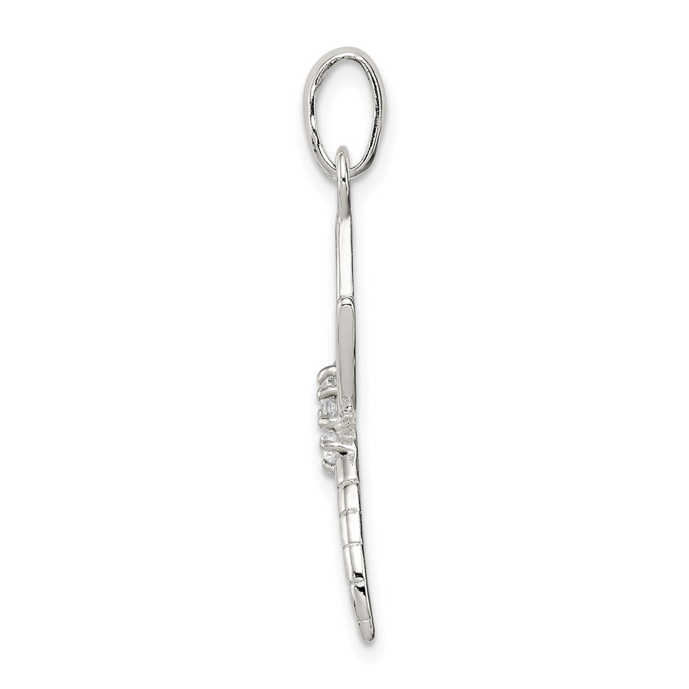 Sterlingsilber mit Zirkonia Libelle Anhänger
