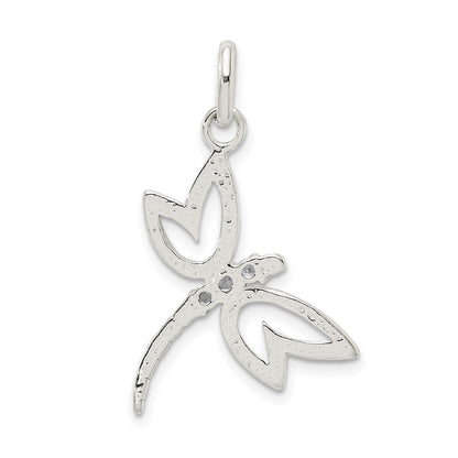 Sterlingsilber mit Zirkonia Libelle Anhänger