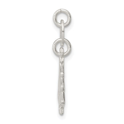 Sterlingsilber Poliert Weihnachten Baum Charm