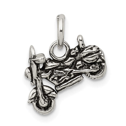 Sterlingsilber Antikisiert Motorcycle Charm