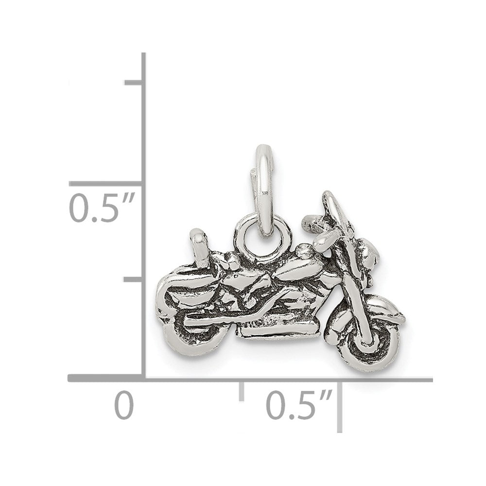 Sterlingsilber Antikisiert Motorcycle Charm