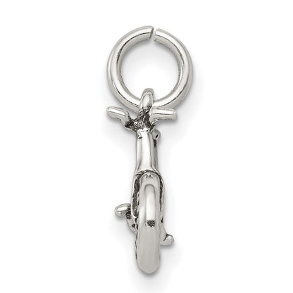 Sterlingsilber Antikisiert Bicycle Charm