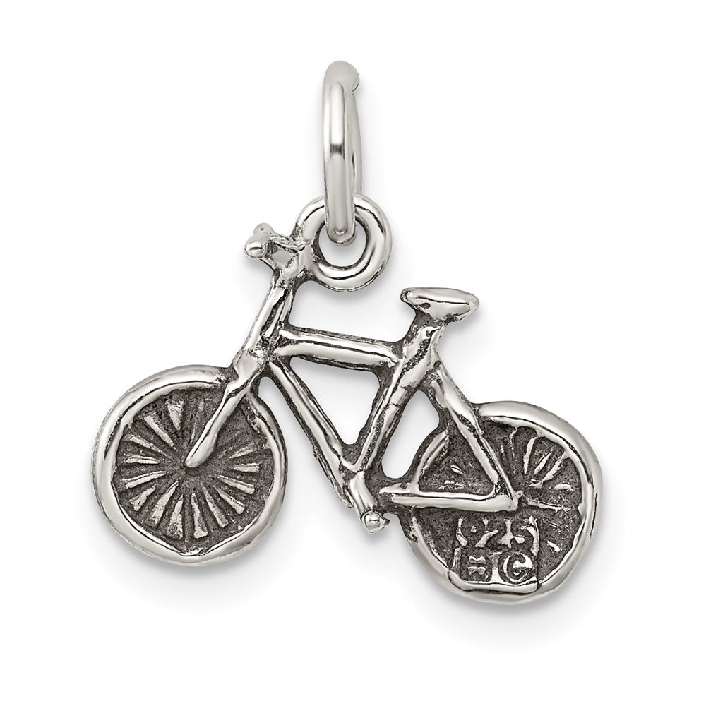 Sterlingsilber Antikisiert Bicycle Charm