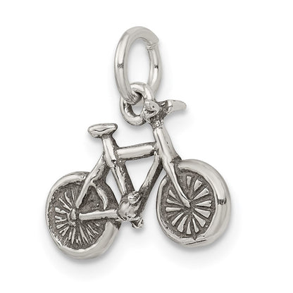 Sterlingsilber Antikisiert Bicycle Charm