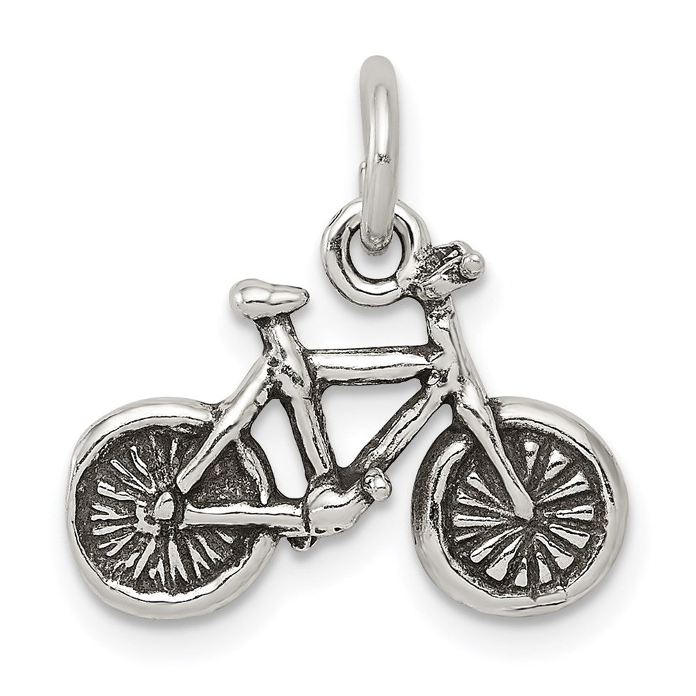 Sterlingsilber Antikisiert Bicycle Charm