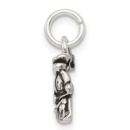 Sterlingsilber Antikisiert Zug Charm