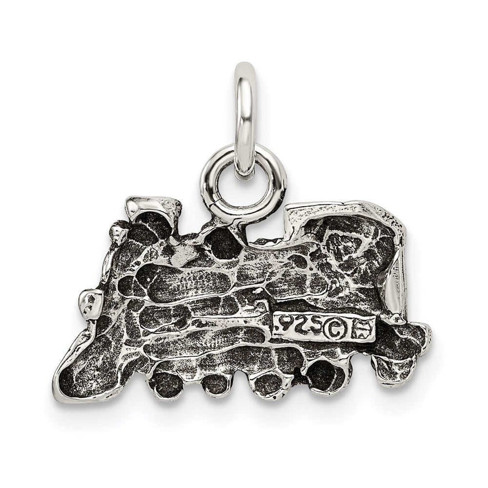 Sterlingsilber Antikisiert Zug Charm