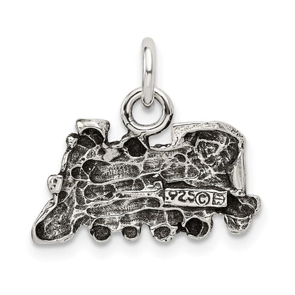 Sterlingsilber Antikisiert Zug Charm