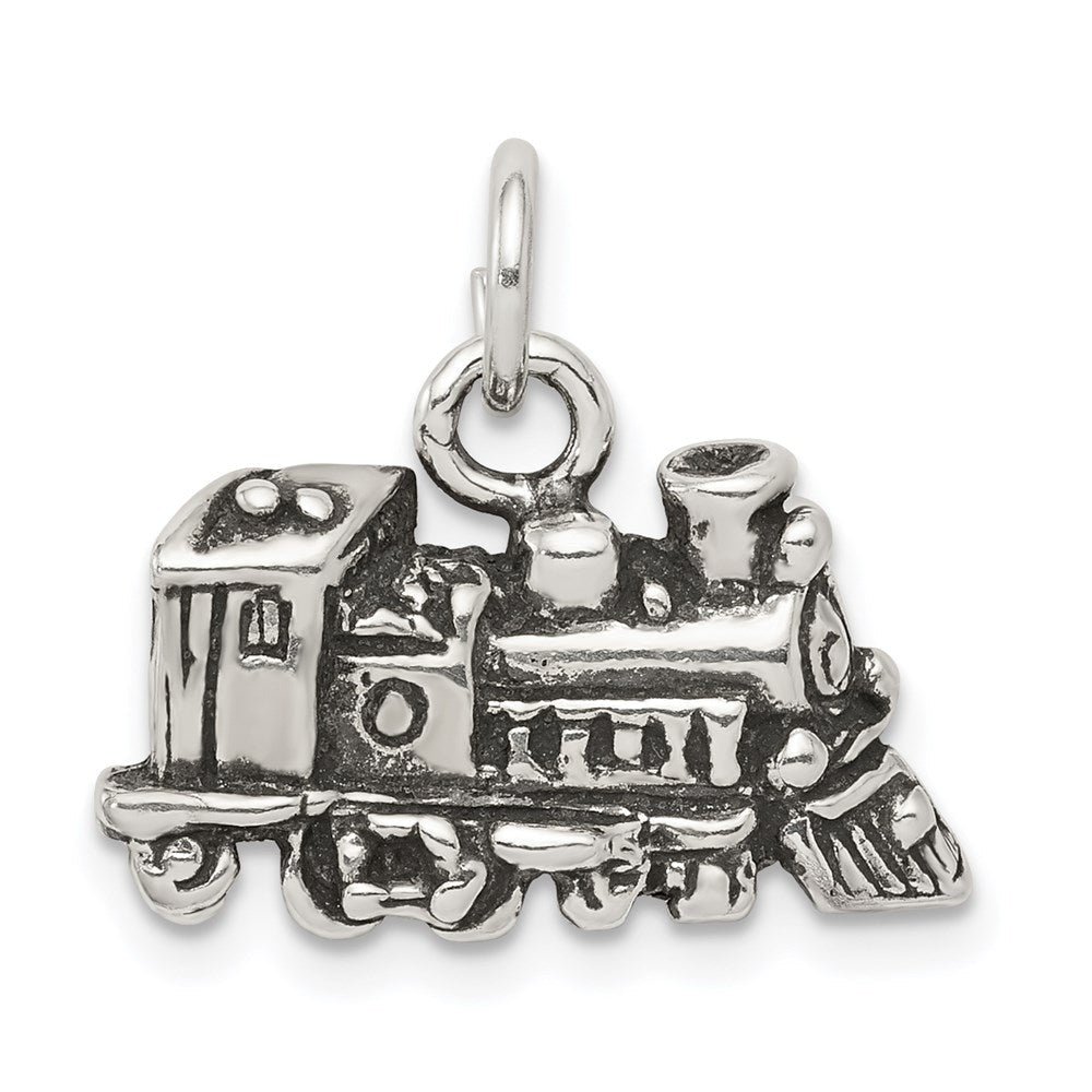 Sterlingsilber Antikisiert Zug Charm