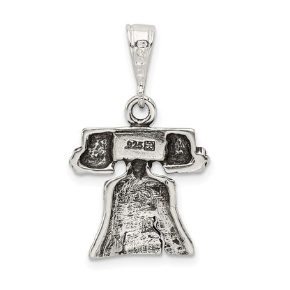 Sterlingsilber Antikisiert Bell Charm