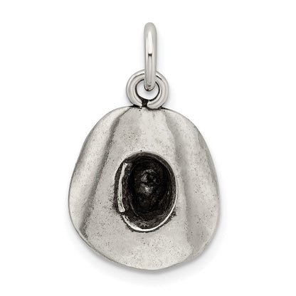 Sterlingsilber Antikisiert Cowboy Hat Charm