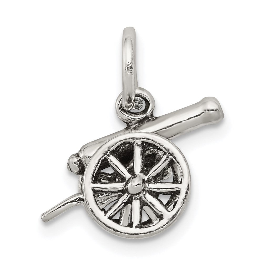 Sterlingsilber Antikisiert Cannon Charm