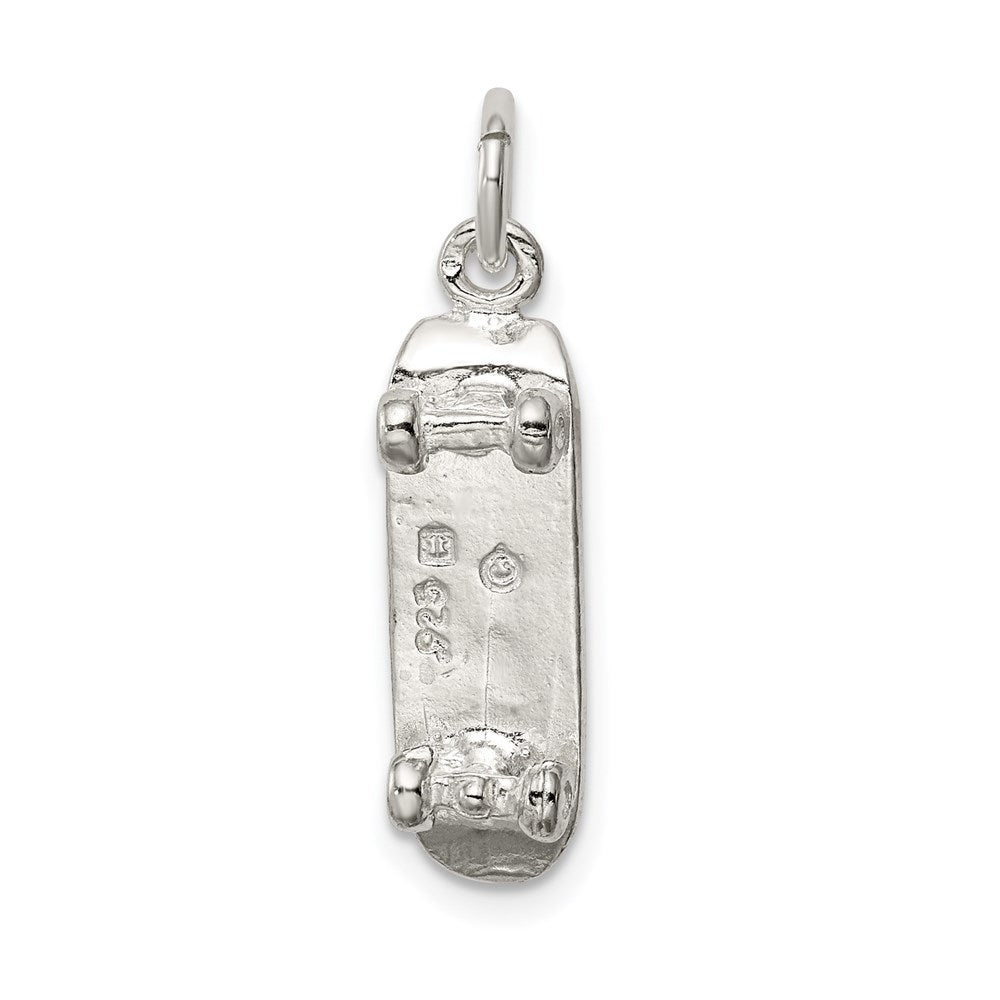 Sterlingsilber Skateboard Charm