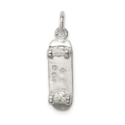 Sterlingsilber Skateboard Charm