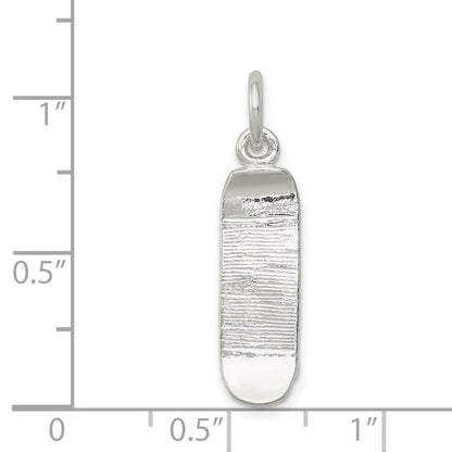 Sterlingsilber Skateboard Charm