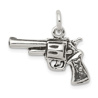 Sterlingsilber Antikisiert Pistol Charm