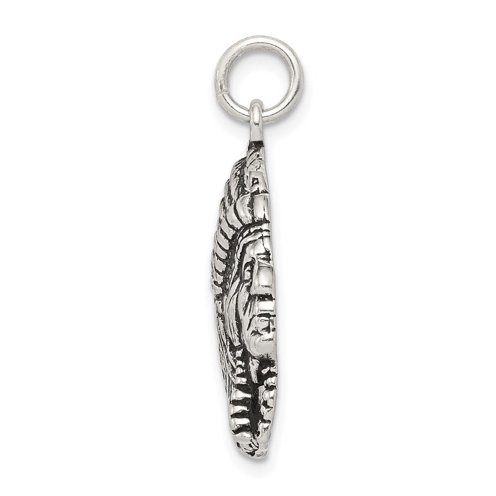 Sterlingsilber Antikisiert Man Charm
