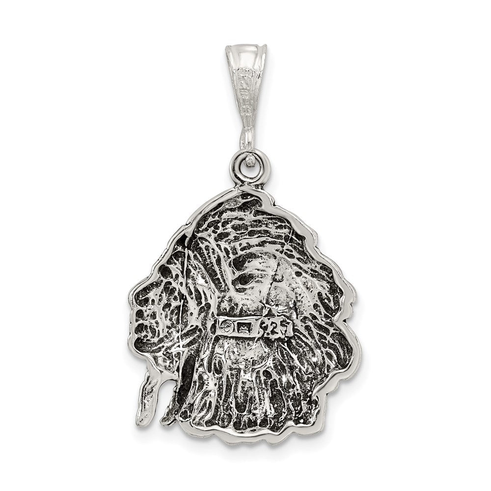 Sterlingsilber Antikisiert Man Charm
