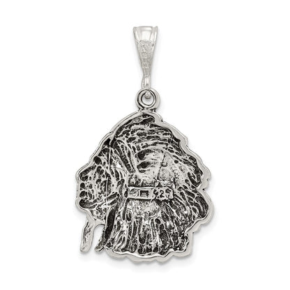 Sterlingsilber Antikisiert Man Charm