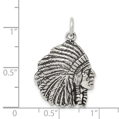 Sterlingsilber Antikisiert Man Charm