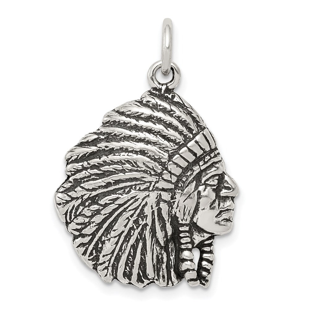 Sterlingsilber Antikisiert Man Charm