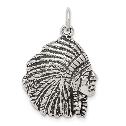 Sterlingsilber Antikisiert Man Charm