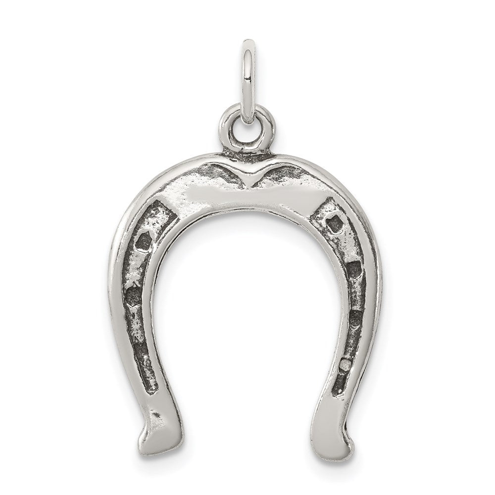 Sterlingsilber Antikisiert Hufeisen Charm