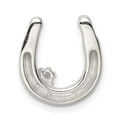 Sterlingsilber Zirkonia Hufeisen Anhänger