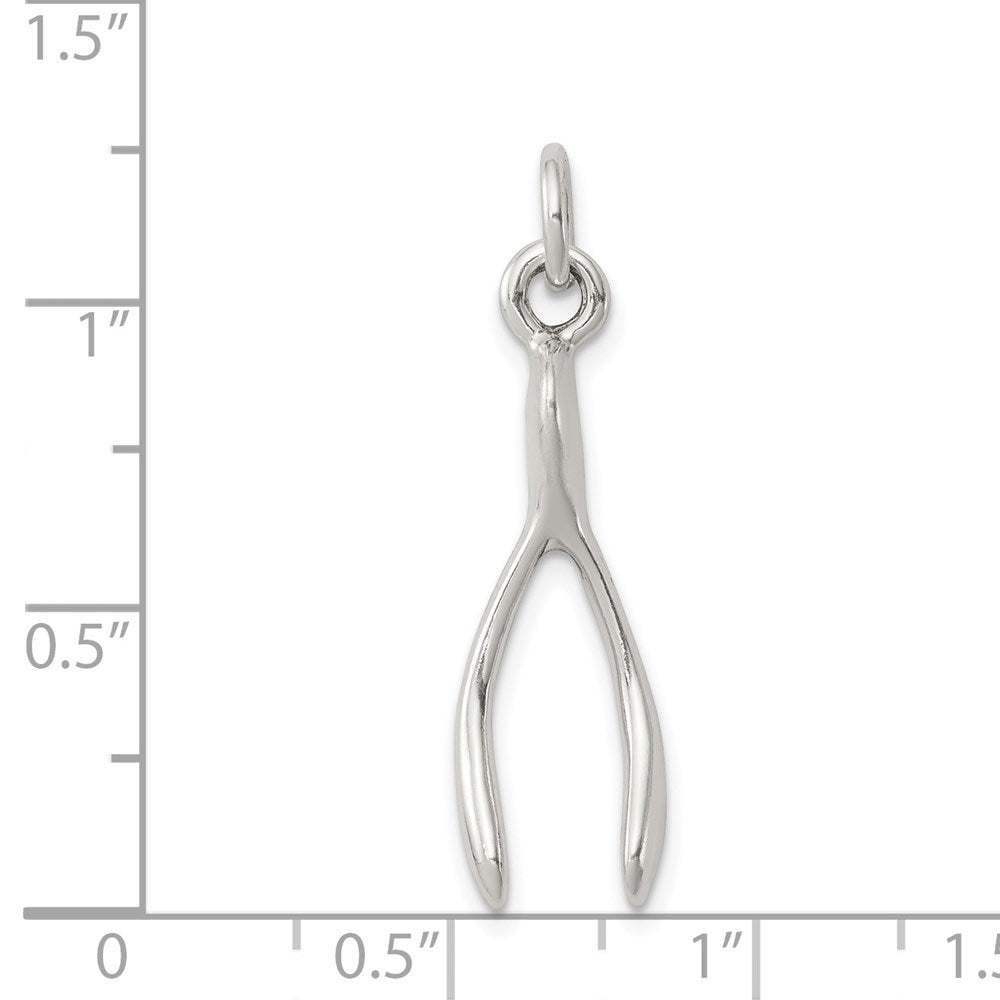 Sterlingsilber Antikisiert Wunsch Bone Charm