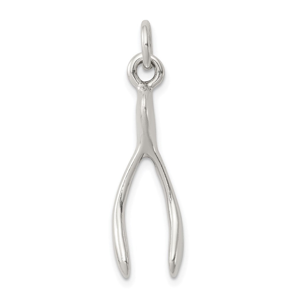 Sterlingsilber Antikisiert Wunsch Bone Charm