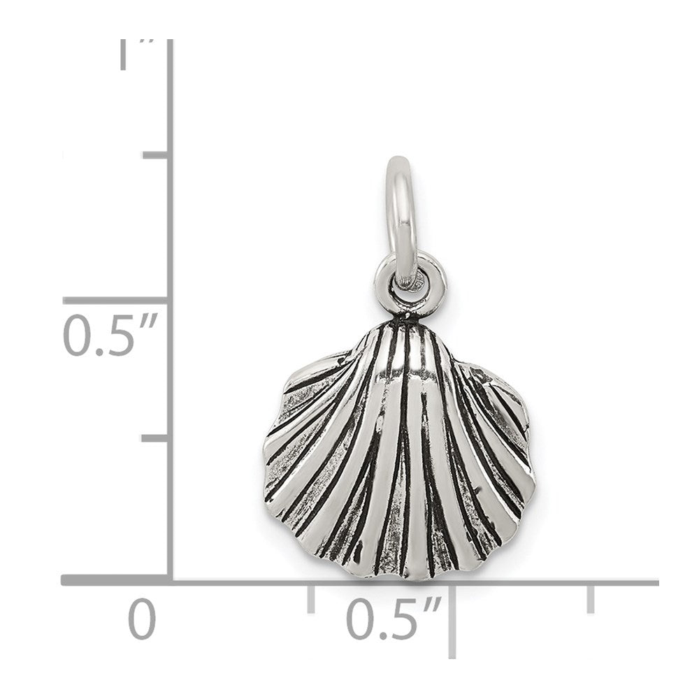 Sterlingsilber Antikisiert Seashell Charm