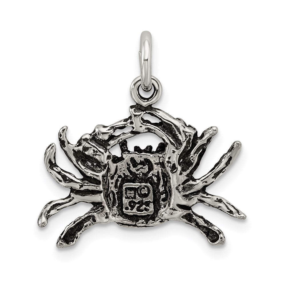 Sterlingsilber Antikisiert Krabbe Charm