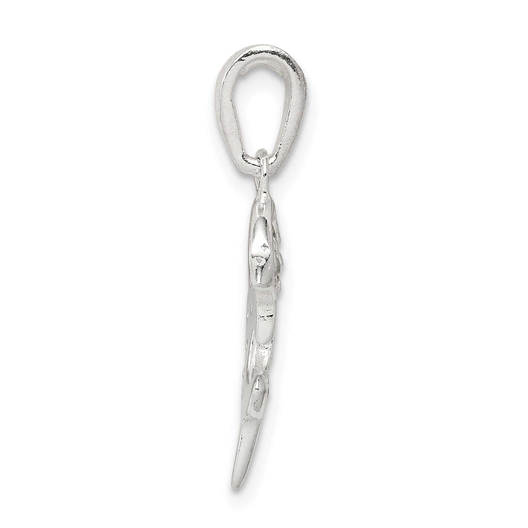 Sterlingsilber mit Zirkonia Delfin Anhänger