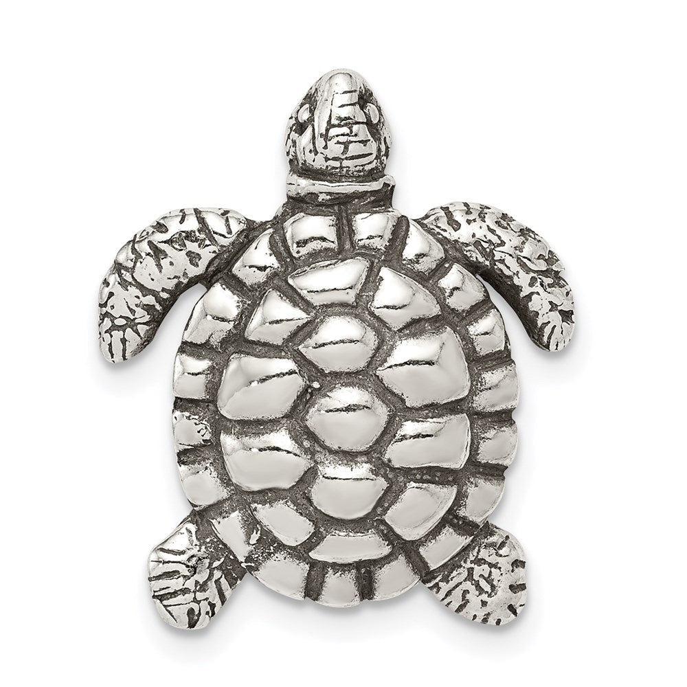 Sterlingsilber Antikisiert Schildkröte Charm