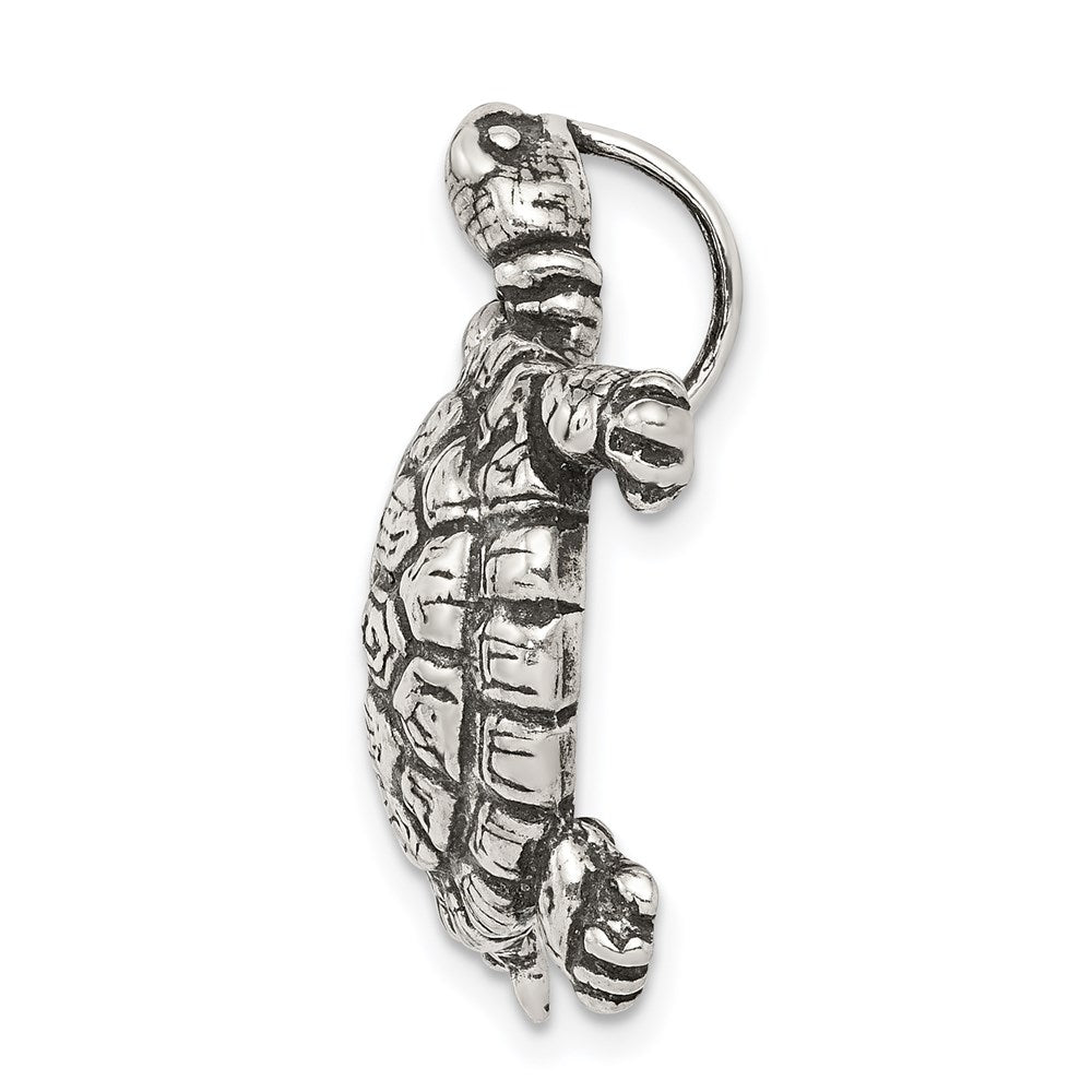 Sterlingsilber Antikisiert Schildkröte Charm