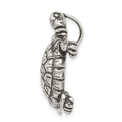Sterlingsilber Antikisiert Schildkröte Charm