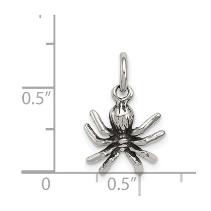 Sterlingsilber Antikisiert Spider Charm