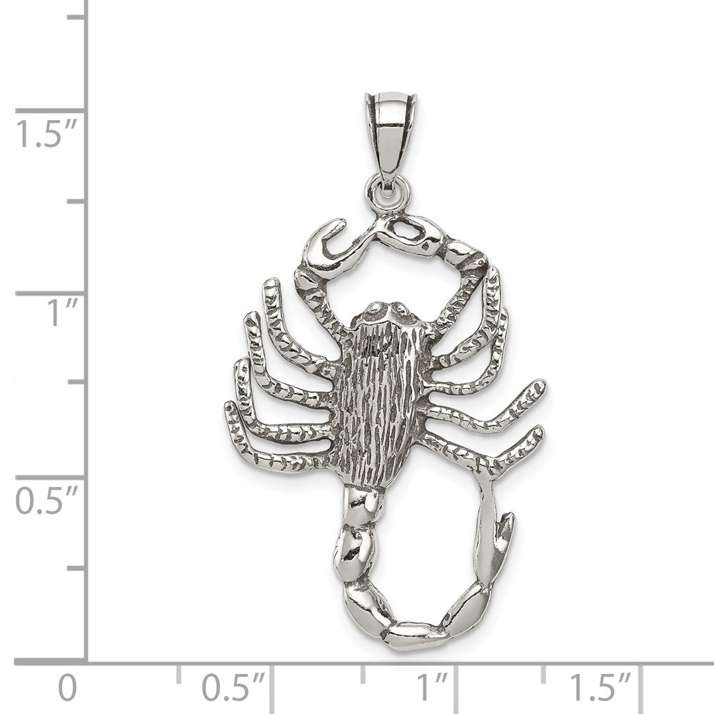 Sterlingsilber Antikisiert Scorpion Charm