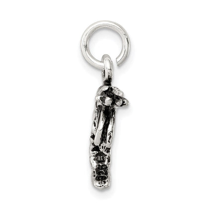 Sterlingsilber Antikisiert Shrimp Charm